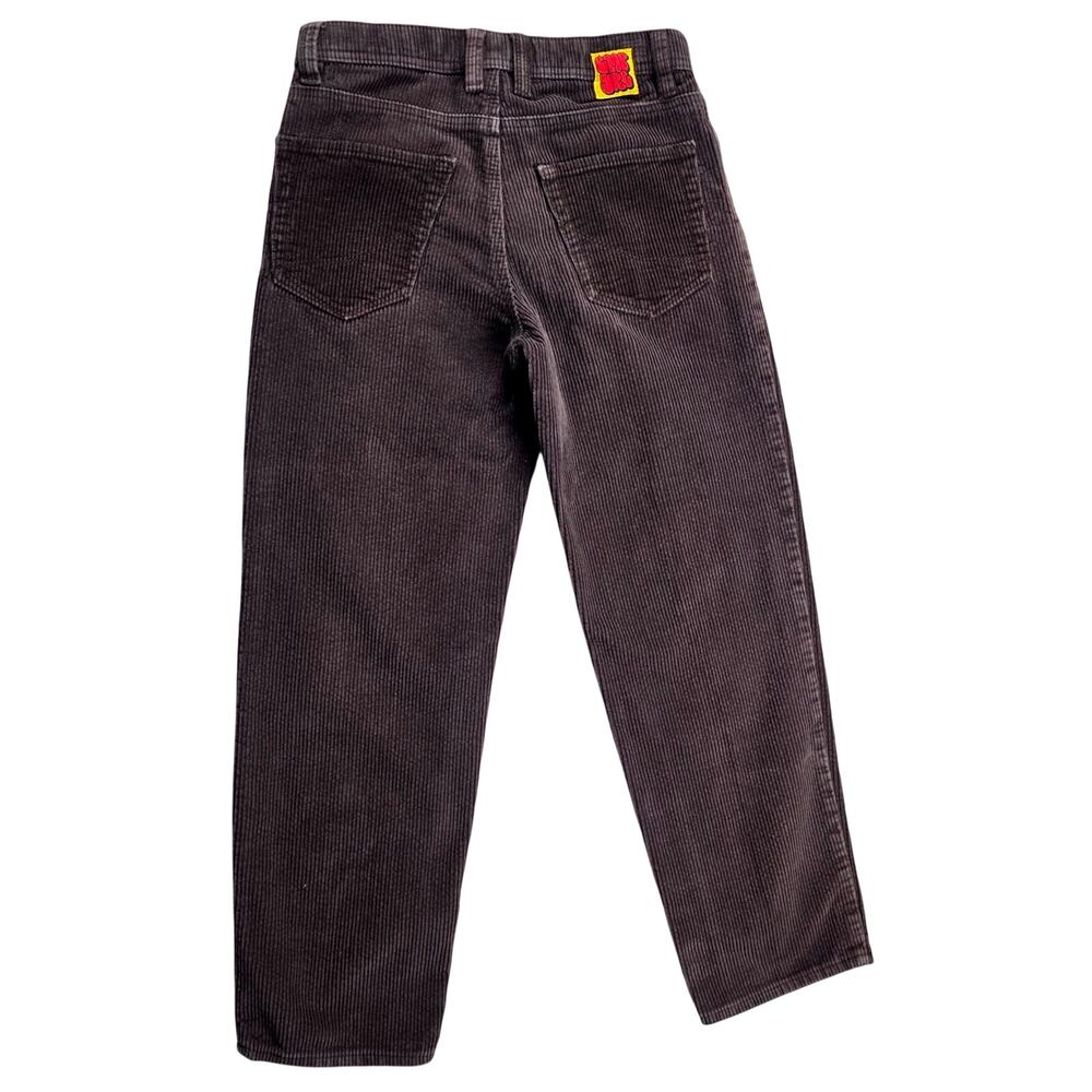 Empyre Brown Corduroy Pants Size 26 Wide Leg Skater Streetwear Y2K - Picture 2 of 8
